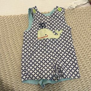 Shrimp & Grits Reversable Short Alls